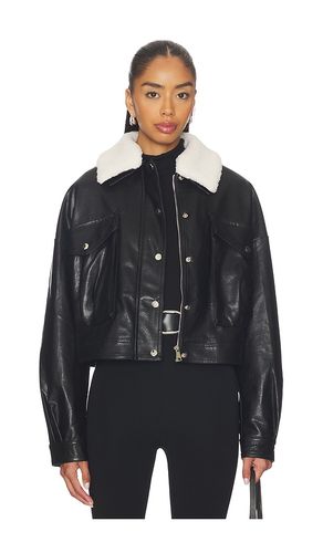 Colette Faux Leather Jacket in . Size S. Also in XS, XXS - superdown - Modalova