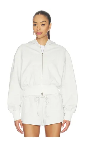 Blanka Zip Up Hoodie in Light Grey. - size M (also in S, XS, XXS) - superdown - Modalova