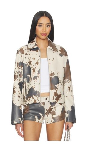 Clara Cow Print Jacket in ,. Size M. Also in S, XS - superdown - Modalova