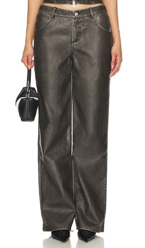 Pantalón rachel faux leather en color negro talla L en - Black. Talla L (también en M, S, XS) - superdown - Modalova