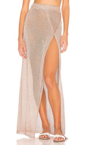 Keva Wrap Maxi Skirt in Metallic . - size L (also in M, XS) - superdown - Modalova