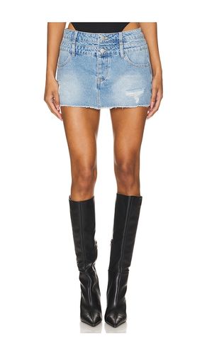 Courtney Micro Mini Skirt in Denim-Light. - size L (also in M, S, XL, XS) - superdown - Modalova