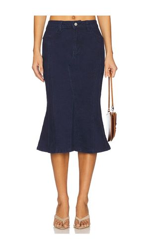 Darlah Denim Midi Skirt in Blue. - size L (also in M, S, XL, XS, XXS) - superdown - Modalova