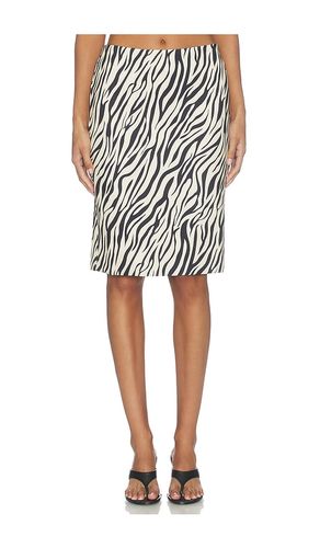 Sofia Pencil Midi Skirt in Black & White. - size L (also in M, S, XS) - superdown - Modalova