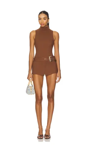Evie Romper in Chocolate. - size L (also in M, S, XS) - superdown - Modalova