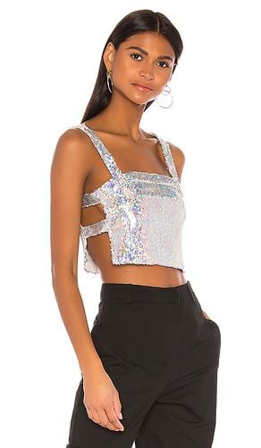 Karla Cut Out Top in Metallic Silver. - size M (also in S) - superdown - Modalova