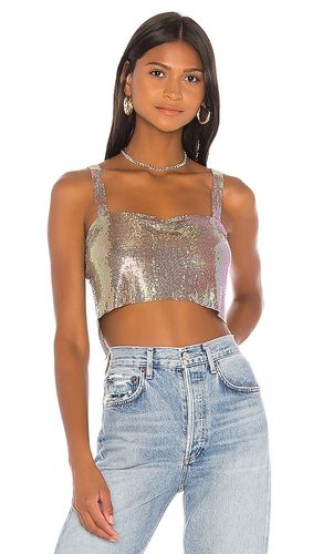 Shana Chain Crop Top in Metallic Silver. - size M (also in S) - superdown - Modalova