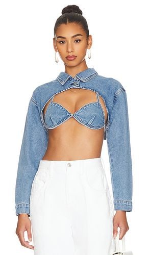 Demi Crop Jacket Set in Blue. - size M (also in S, XS) - superdown - Modalova