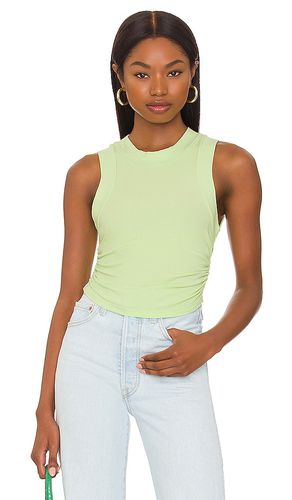 Leah Ruched Rib Tank in Green. - size L (also in XL, XS, XXS) - superdown - Modalova