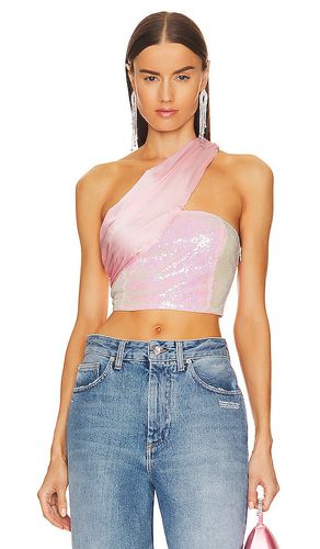 Gea Asymmetrical Crop Top in Pink. - size M (also in S) - superdown - Modalova