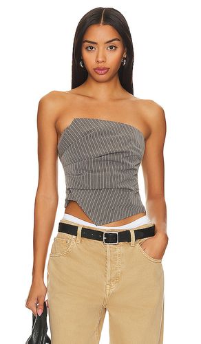 Rianna Strapless Top in Grey. - size L (also in M, S, XL, XS) - superdown - Modalova