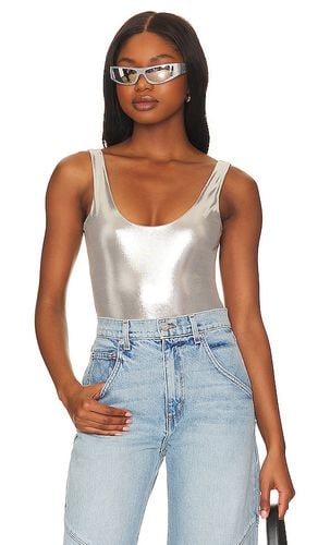 Nadia Bodysuit in Metallic Silver. - size S (also in XXS) - superdown - Modalova