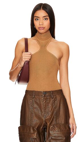 Kallie Halter Bodysuit in Tan. - size L (also in XS) - superdown - Modalova