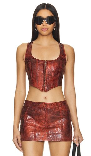 Juno Faux Leather Top in . - size M (also in XL, XS) - superdown - Modalova