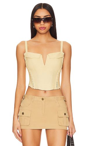 Leslie Cargo Corset Top in Beige. - size L (also in M, S, XL, XS) - superdown - Modalova