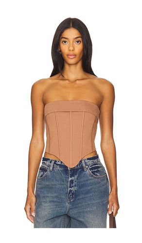 Loriana Corset Top in Brown. - size L (also in M, S, XL, XS, XXS) - superdown - Modalova