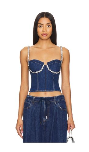 Ash Bustier Top in Denim-Dark. - size M (also in S) - superdown - Modalova