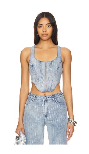 Ileen Corset Top in Denim-Light. - size M (also in S, XS, XXS) - superdown - Modalova