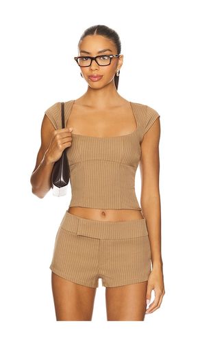 Agnes Top in Brown. - size L (also in M, S, XL) - superdown - Modalova