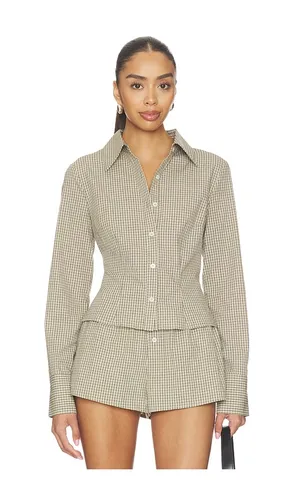 Silas Button Down Top in Neutral. - size M (also in S, XS) - superdown - Modalova