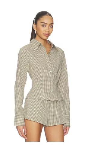 Silas Button Down Top in Neutral. - size M (also in S, XS) - superdown - Modalova