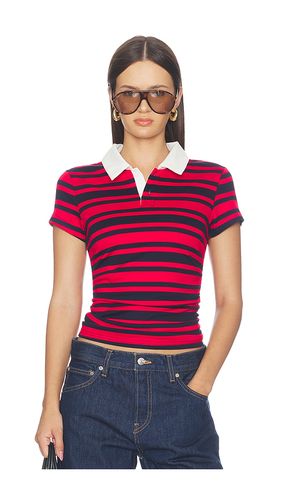 Cleo Ruched Polo Tee in . Size L. Also in M, S, XS, XXS - superdown - Modalova