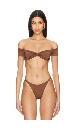 Aubrey Bikini Top in Chocolate. - size M (also in S, XL) - superdown - Modalova