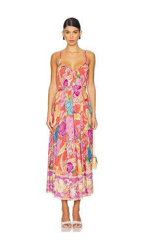 Vestido painters garden strappy maxi en color rosado talla L en - Pink. Talla L (también en M, S, XS) - SPELL - Modalova