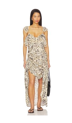 Snow Leopard Strappy Gown in . Size S. Also in XS - SPELL - Modalova