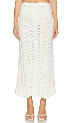 Lou Lou Knit Midi Skirt in White. - size L (also in M, S, XL, XS) - SPELL - Modalova