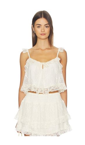 Labyrinth Lace Cami in Cream. - size L (also in M, XL, XS) - SPELL - Modalova