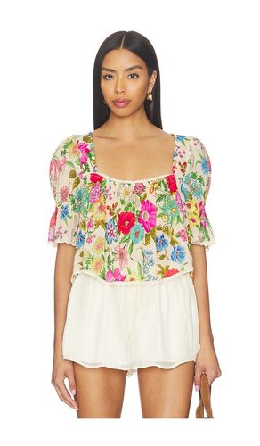 Valley Of The Dolls Short Sleeve Blouse in Ivory,Pink. - size S (also in M) - SPELL - Modalova