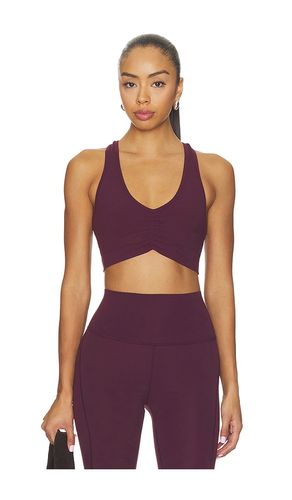 Airweight Sports Bra With Ruching in Wine. - size S (also in XS, M, L) - Splits59 - Modalova