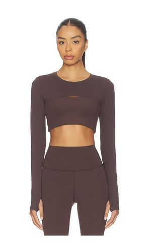 Amelia Airweight Lite Shrug in Chocolate. - size M (also in XS, L) - Splits59 - Modalova
