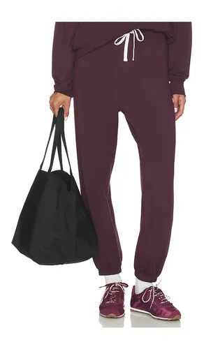 Andie Oversized Sweatpant in Wine. - size L (also in M, S, XL, XS) - Splits59 - Modalova