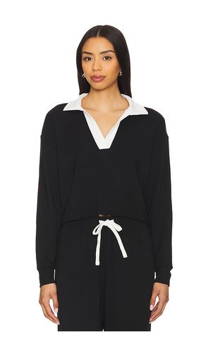 Joan Fleece Polo Long Sleeve Top in . - size M (also in S, XS) - Splits59 - Modalova