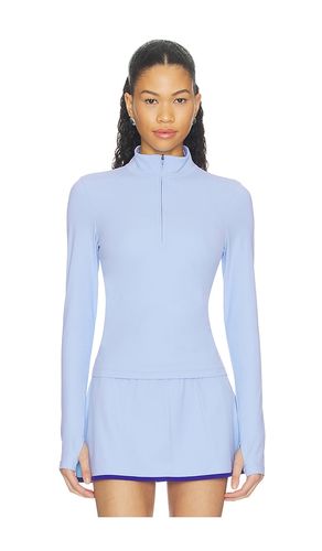 Tess Rigor Half Zip Waist Length Top in Baby Blue. - size S (also in XS) - Splits59 - Modalova