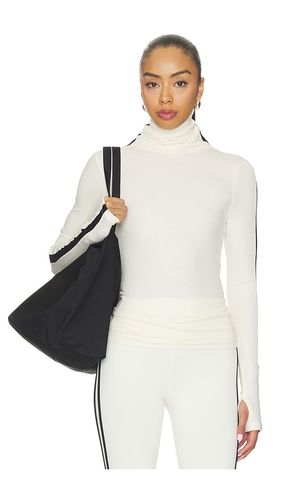 Jackson Rib Full Length Turtleneck Top in Cream. - size L (also in M, S, XS) - Splits59 - Modalova