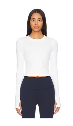Louise Rib Long Sleeve Crop Top in . Taglia L. Also in M, S, XS - Splits59 - Modalova