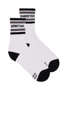 Sg Crew Sock in White - Spiritual Gangster - Modalova