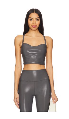 Selena High Gloss Bra in Grey. - size L (also in M, S, XL, XS) - Spiritual Gangster - Modalova
