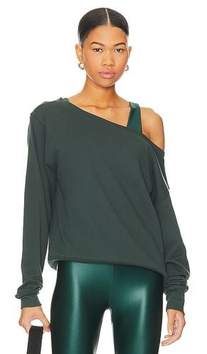 Vida Off Shoulder Sweatshirt in Dark Green. - size L (also in M, S, XL, XS) - Spiritual Gangster - Modalova