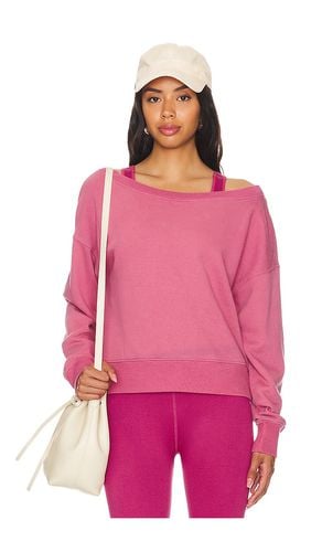 La Vida Off Shoulder Sweatshirt in Pink. - size L (also in M, S, XL, XS) - Spiritual Gangster - Modalova