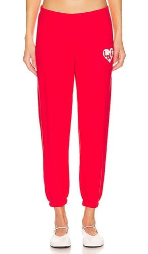 Pantalón deportivo heart luna en color rojo talla L en - Red. Talla L (también en M, S, XS) - Spiritual Gangster - Modalova