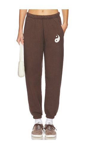 Pantalón deportivo yin yang sol en color marrón talla L en - Brown. Talla L (también en M, S, XL, XS) - Spiritual Gangster - Modalova