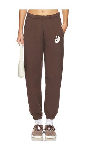 Pantalón deportivo yin yang sol en color marrón talla M en - Brown. Talla M (también en S, XS) - Spiritual Gangster - Modalova