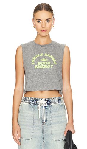 Good Energy Callie Crop Tank in Grey. - size M (also in L, XS) - Spiritual Gangster - Modalova