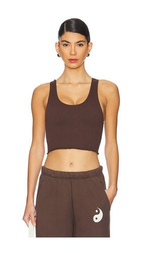 Amor Crop Tank Top in Brown. - size M/L (also in XS/S) - Spiritual Gangster - Modalova