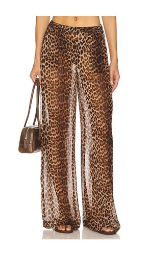 Wide Leg Pintuck Trousers in Brown. - size L (also in S) - SPRWMN - Modalova