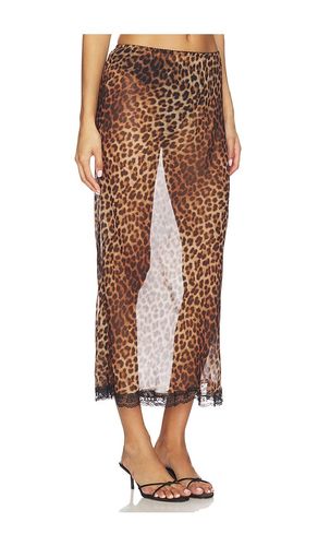 Amelie Midi Skirt in Brown. - size M (also in S) - SPRWMN - Modalova